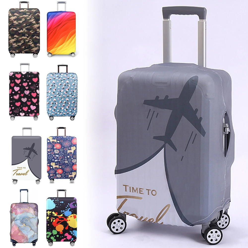 2025 جديد غطاء الأمتعة إكسسوارات السفر واقية ارتداء مقاومة خيارات نمط متعددة 18-32 بوصة حقيبة سفر مجموعة
