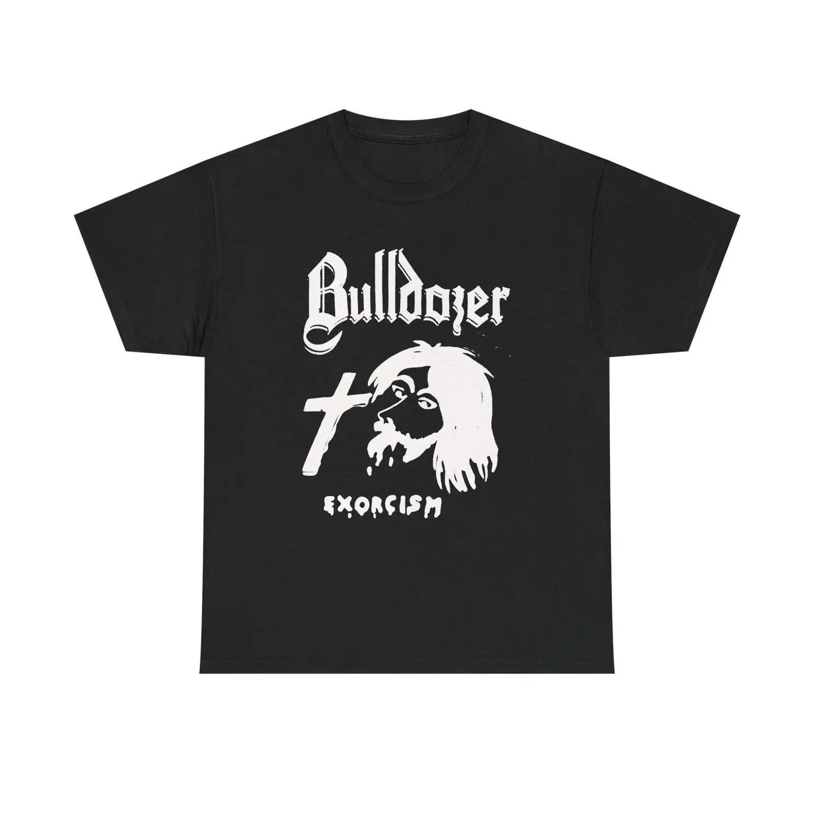 Bulldozer Exorcism Thrash Metal T Shirt Italian Black Cult Vintage Style Band Merch vintage Washed Unisex Stylish Soft