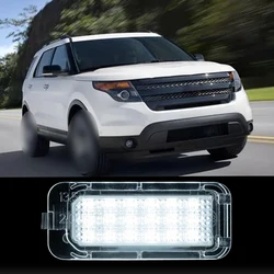 12V 2Pcs Car LED License Number Plate Lights for Ford Explorer Expedition Fusion Focus Lincoln BB5Z13550A, FO2870102