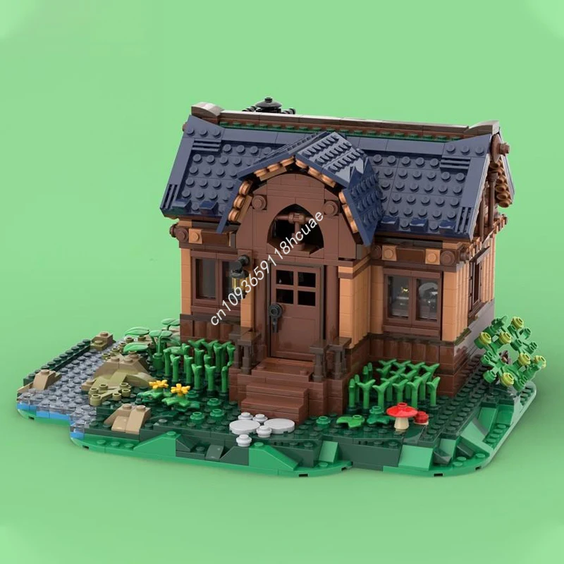 

1564pcs MOC Creek Hut Building Blocks Christmas Science and Technology Themed Educational for Young Learners DIY Education Gift
