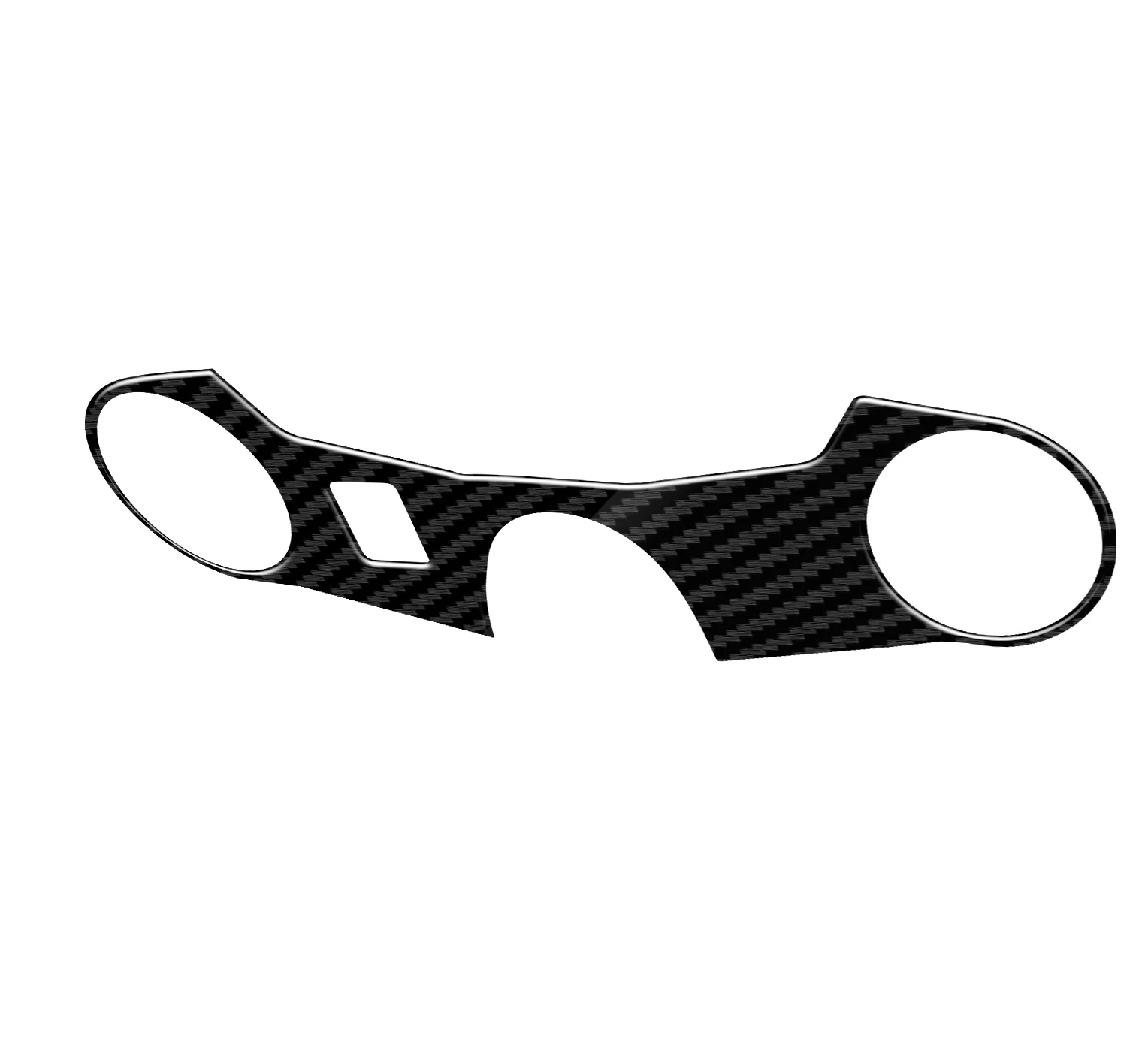 3D Motorcycle Carbon Fiber Pattern Top Triple Clamp Yoke Sticker Case for GSXR1000 K5 2005-2006