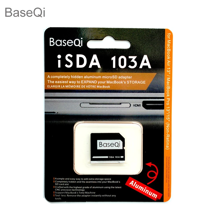 Imagem -06 - para Macbook Air 13 Basebasebaseqi Micro Adaptador de Cartão sd Compatível para Mac ar 13 Polegadas 20092023