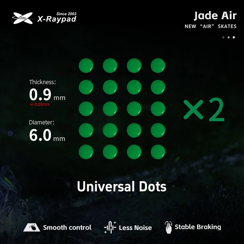 X-Raypad Jade Air Mouse Skates All Series –Quiet & Speed