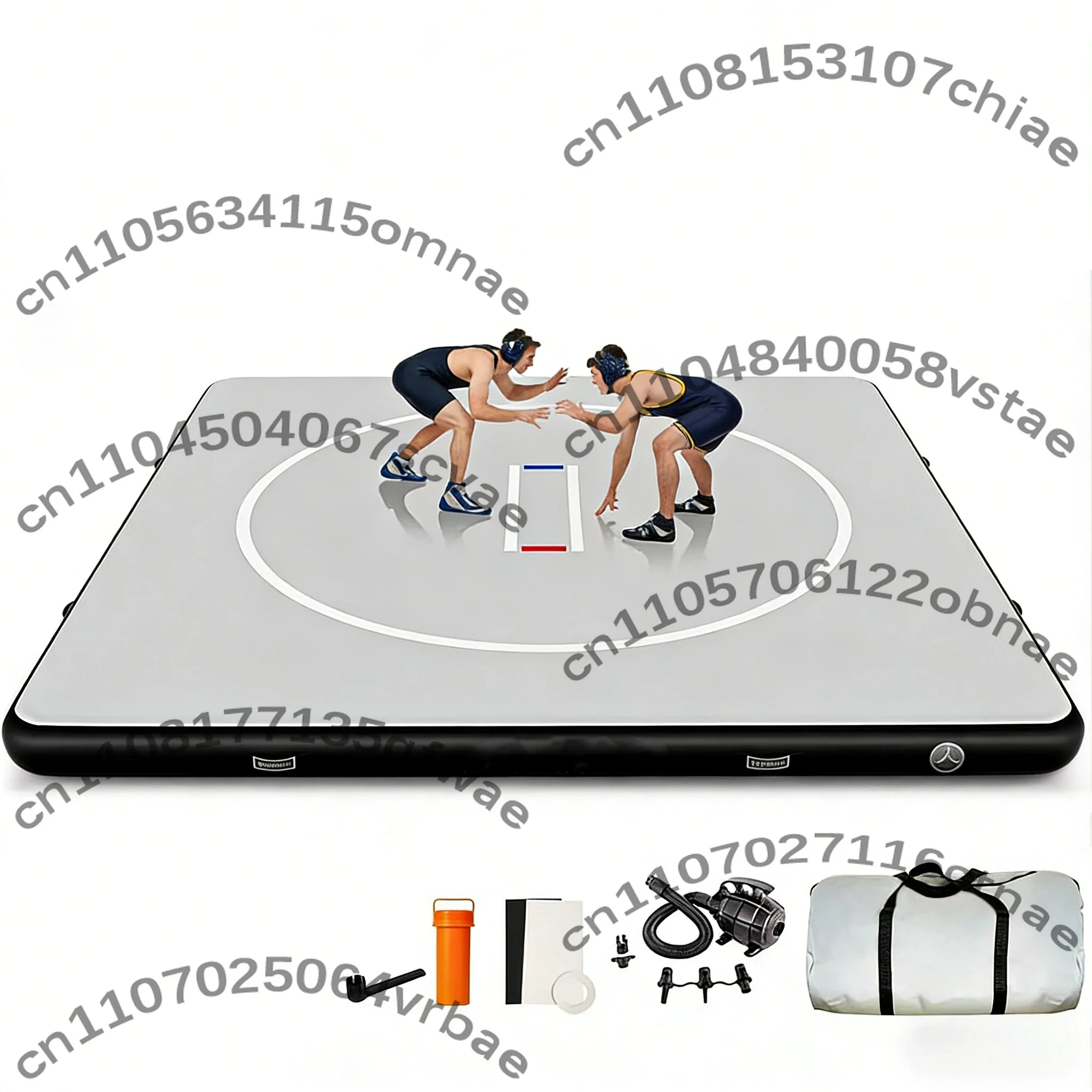 3*3M Professional Portable PVC Inflatable Changing Foldable 10cm Thick BJJ MMA Martial Arts Judo Wrestling Mat For Gym