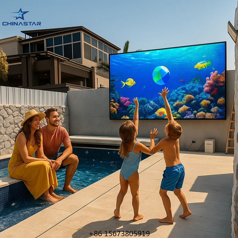 

Poolside Led Video Wall Panel Waterproof LED Display Outdoor Waterproof Led Screen Tv for Pool