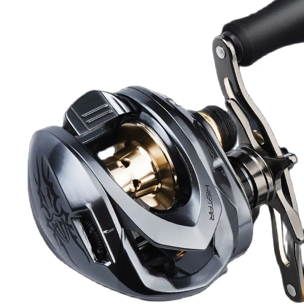 

HISTAR Aurora Metal Version Long Casting 7.3:1 High Ratio 11+1 Japan NMB BB 8KG Drag Power Saltwater OK Baitcasting Fishing Reel