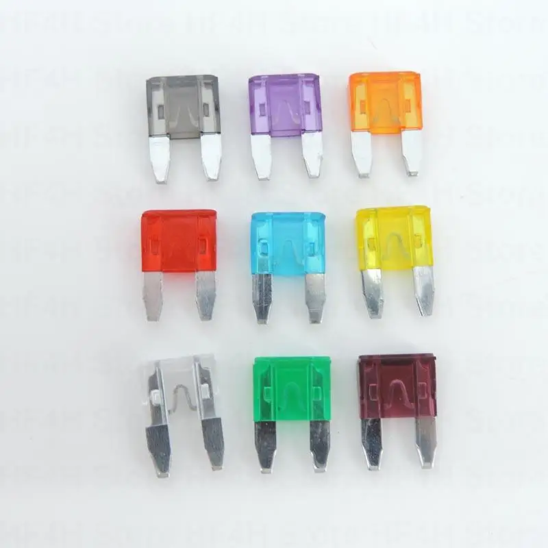 10pcs Aluminum Car Blade Fuse Kit for Car Boat Auto Accessories Small Size 3A 5A 10A 20A 30A 40A B4