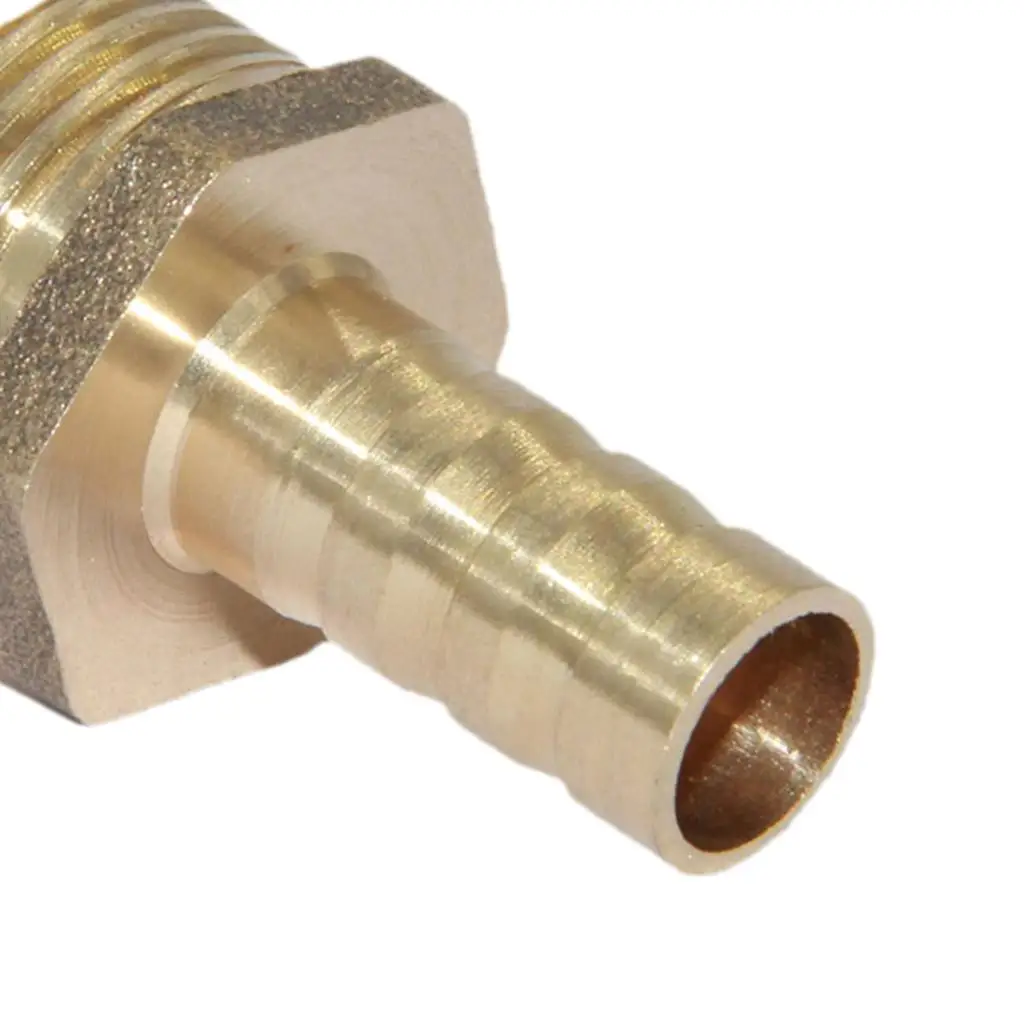 Brass Barbed Hose Coupler 19mm Pagoda to GHT Female Thread Adapter Leak Resistant Fitting for Industrial Hose