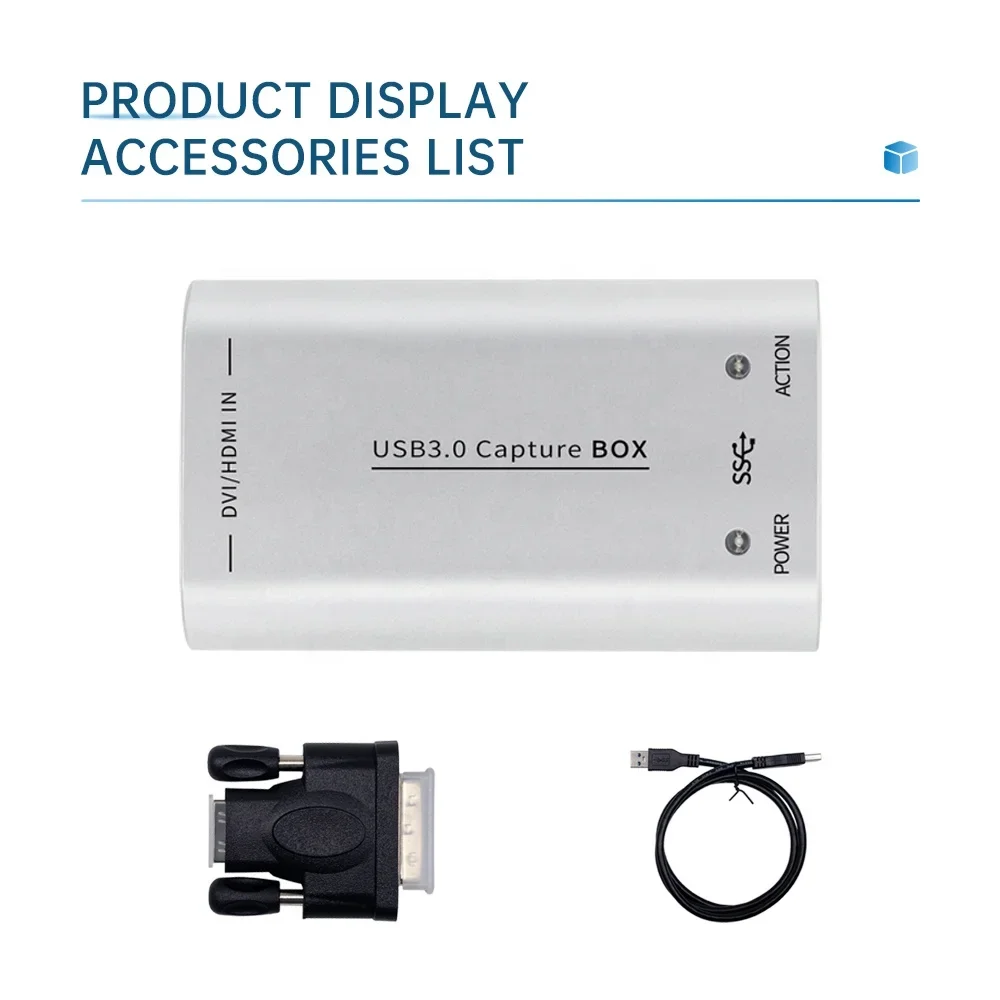 Hot Sale UC3200D Game Streaming Live Stream Broadcast 1080P OBS VMix Wirecast USB3.0 DVI HDMI VIDEO CAPTURE Card Box Grabber Don