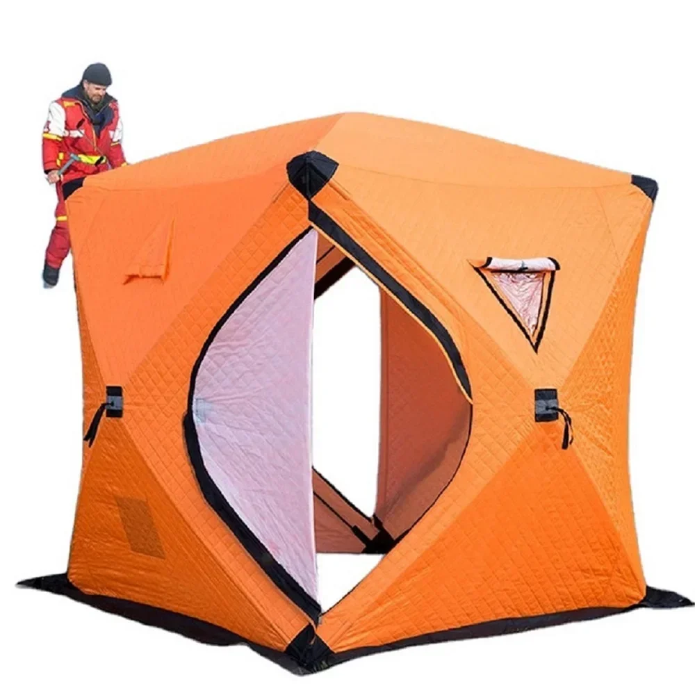 Quick Automatic ice shelter tents sauna Keep warm tent hiking insulated camping ice cube winter fishing tent