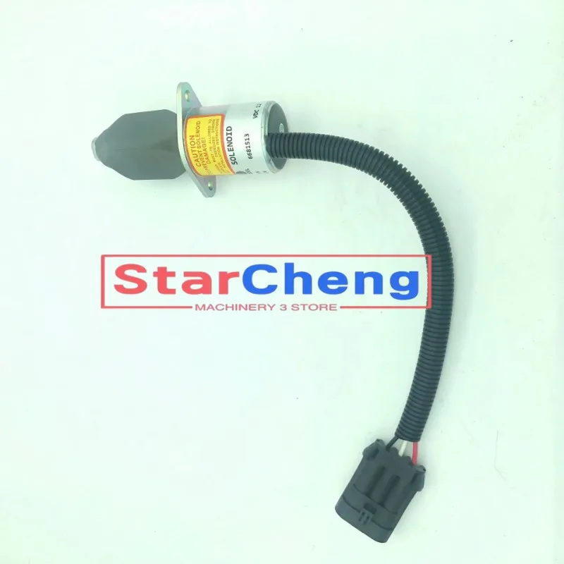 

Higher Quality 12V Flameout Solenoid Valve 6681513 6667993 for Bobcat S150 S160 Kubota Engine Excavator parts