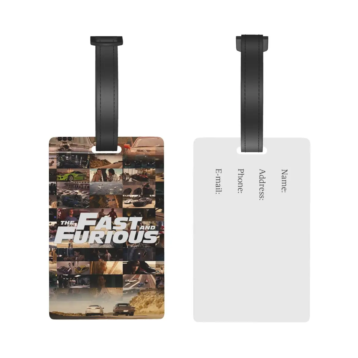 Fast And Furious - Legends - Tribute Luggage Tags Suitcase Accessories Travel Baggage Boarding Tag Label Holder ID Name Address