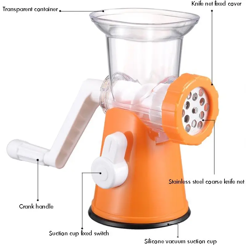 Manual Mincer Meat Grinder Stainless Steel Hand Operated Fruit Vegetable Beef Sausage Pasta Maker Household Kitchen Tool