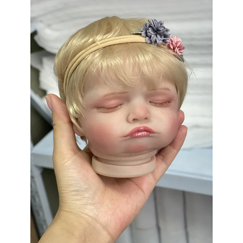 3D Skin Reborn Bebe Rosalie With Hand-Rooted Blond Hair  Parts With Limbs and Cloth Body DIY Reborn Doll Kit Gift for Children