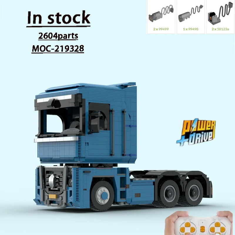 

MOC-219328 Новый грузовой транспортный грузовик, строительный блок, модель 2604, детали MOC, креативные строительные блоки для мальчиков на день рождения, игрушки, подарки