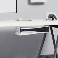 PS5 montado debajo del escritorio con tornillo selfdrive brackt hold PS5 delgado para versión digital o de disco