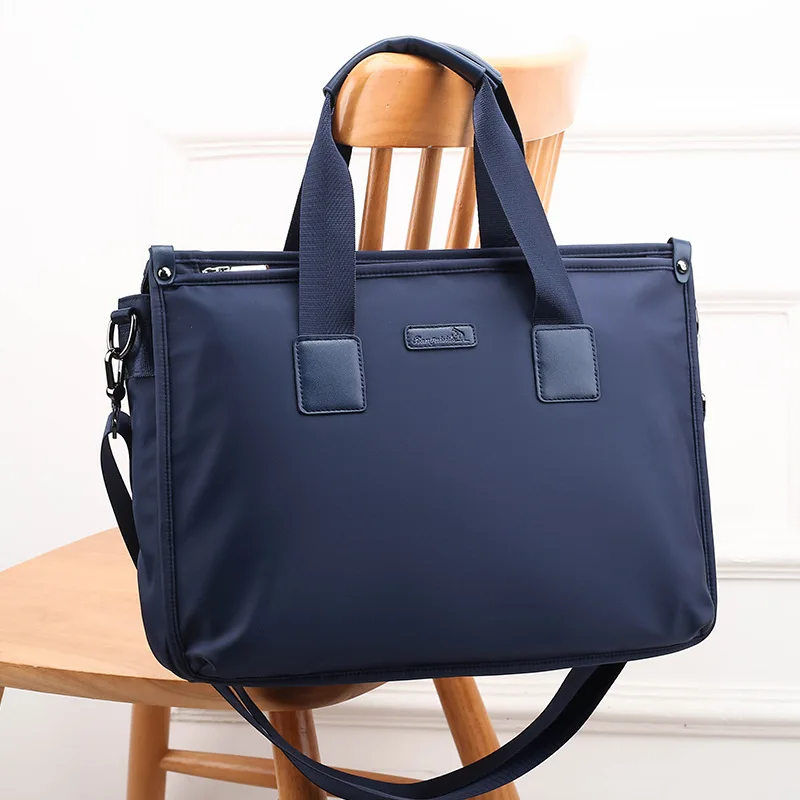 Heren Double Layer Document Tas Mannen Business Messenger Bag Draagbare Grote Capaciteit Laptop Tas Kantoor Tas Dames