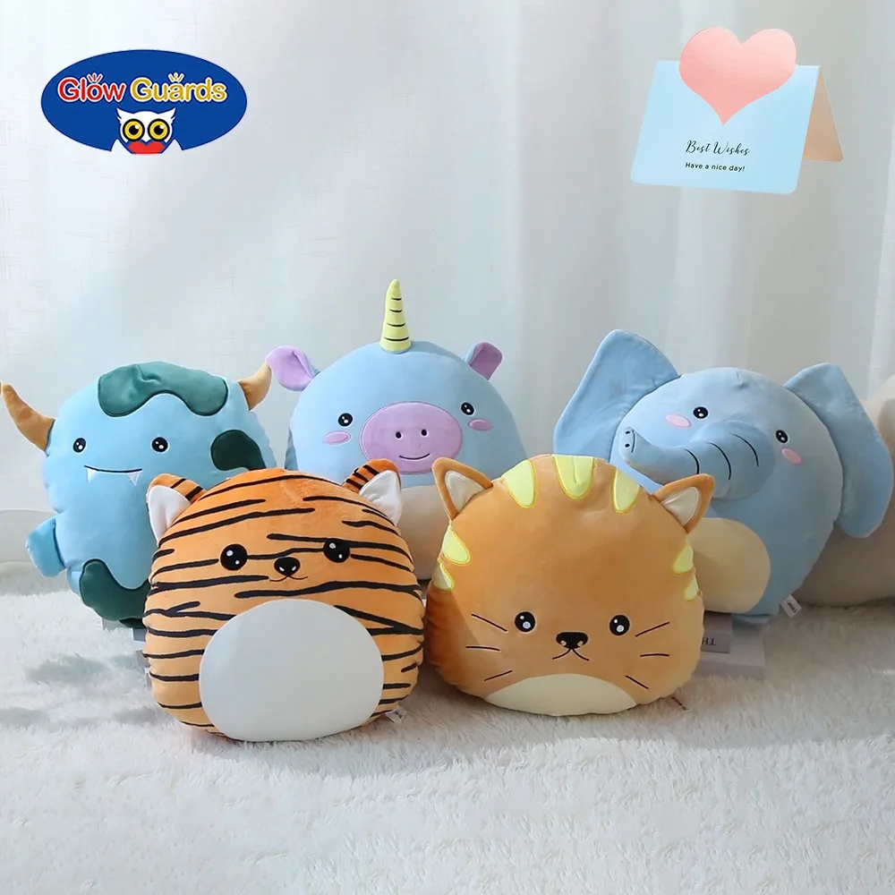 20cm Stuffed Animals Plush Toys Cotton Tiger Unicorn Children Stuffes Pillows Hanging Doll Pillow Gift for Girls Plushies Soft