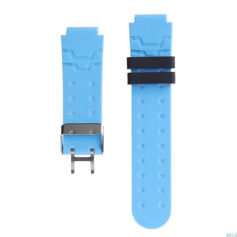R91A 16mmシリコン交換用ストラップ子供用防水スポーツウォッチバンドファッションスマートウォッチアクセサリーのファッション