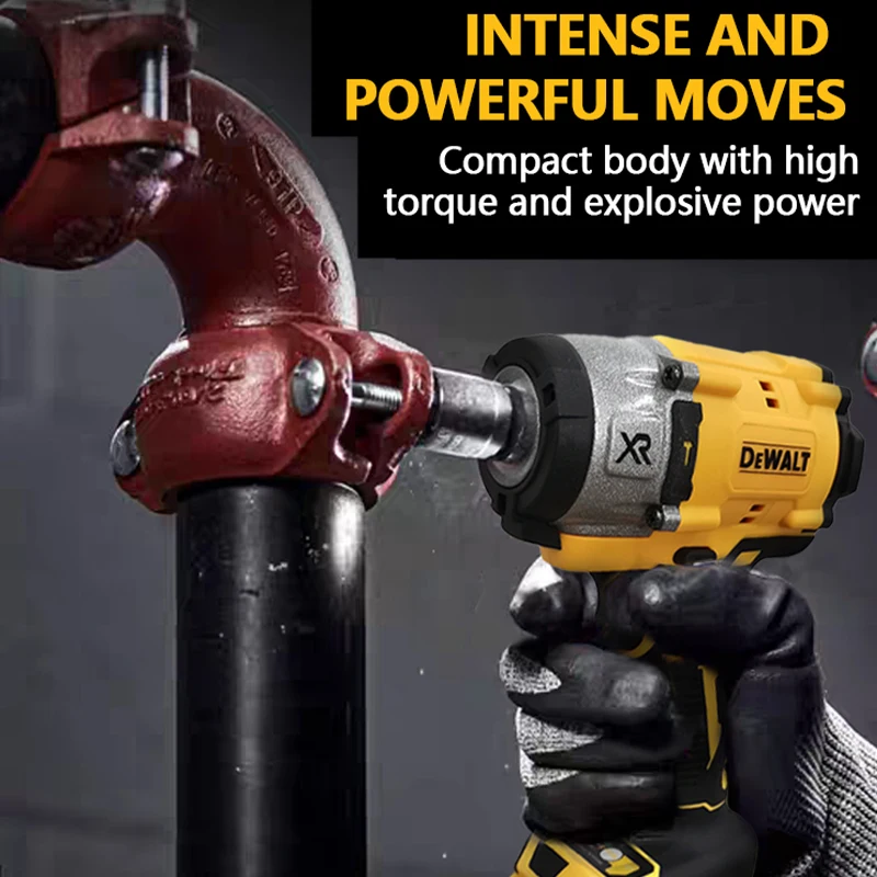 Dewalt-llave eléctrica de impacto sin escobillas, herramienta de mano para batería Dewalt, 20V, 205Nm