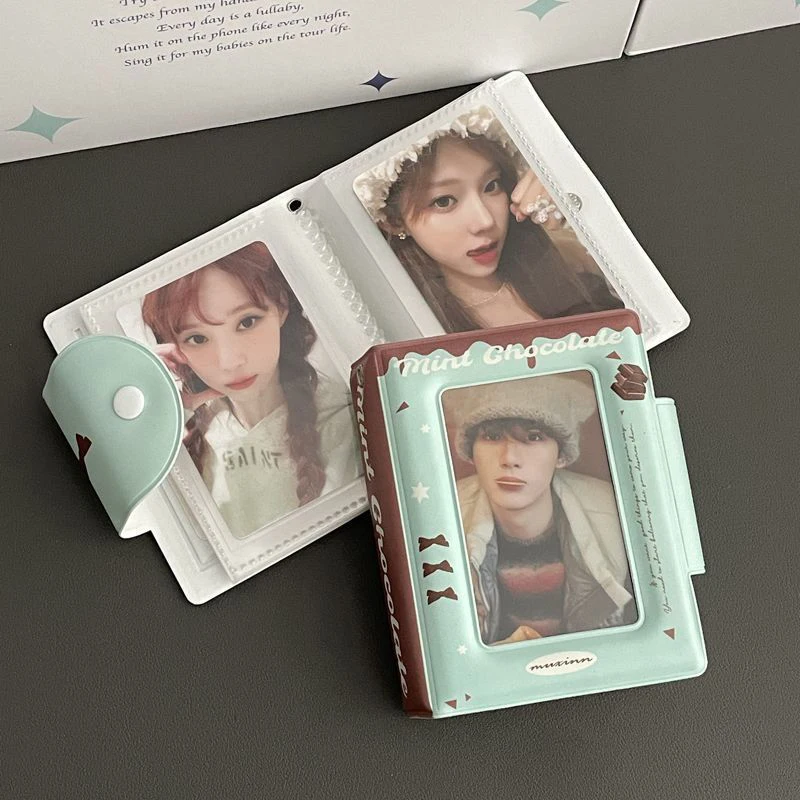 ~French Thin And Clever PVC Hollow Card Bag Single Compartment Portable Photo Album 3-inch Small Card Storage Book Storage Bag