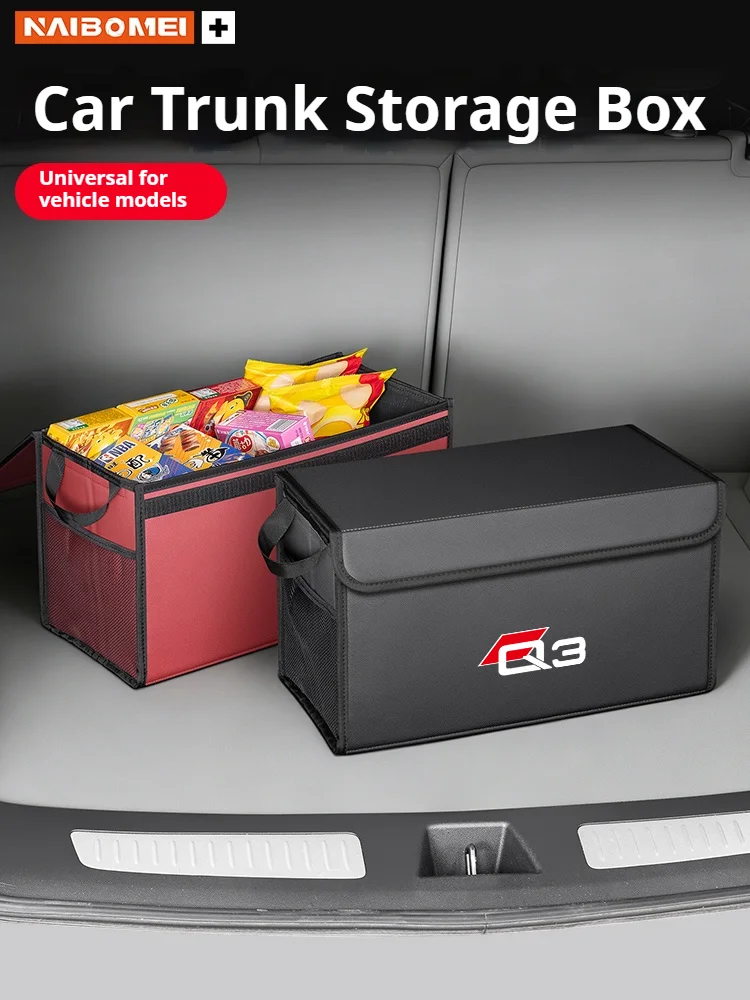 

Car Trunk Foldable Storage Box Multi-Purpose Storage Organizer Bag Large-Capacity Stowing Tidying Bag For Audi Q3