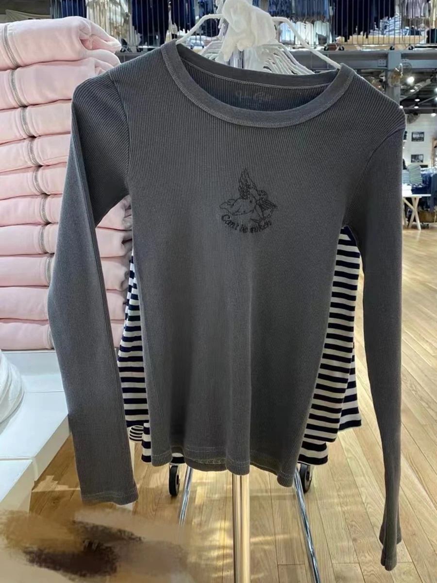 

Женская футболка с круглым вырезом, в стиле ретро