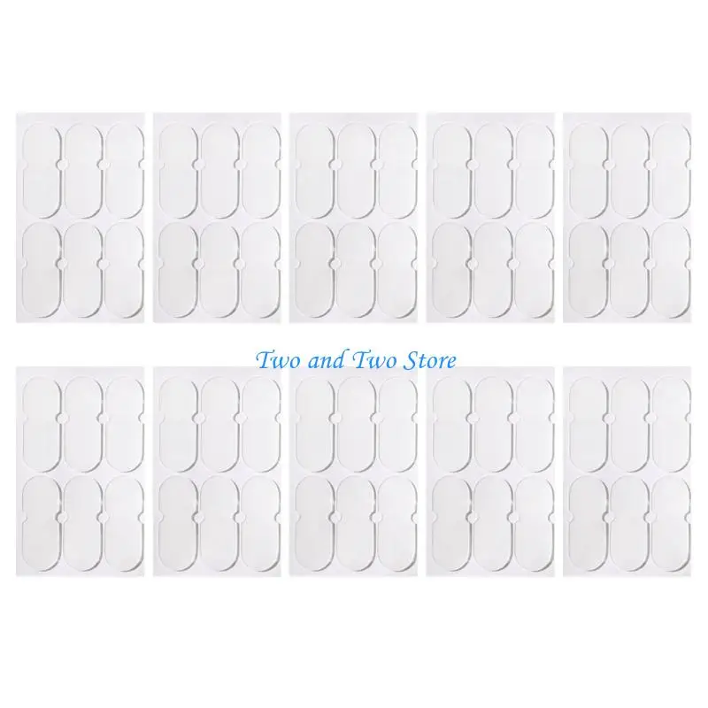 HX6F 10pcs Elf Ear Support Stickers Invisible Ear Corrector Ear Support Patches Elf Ear Makeup V-Face Stickers Easy Use