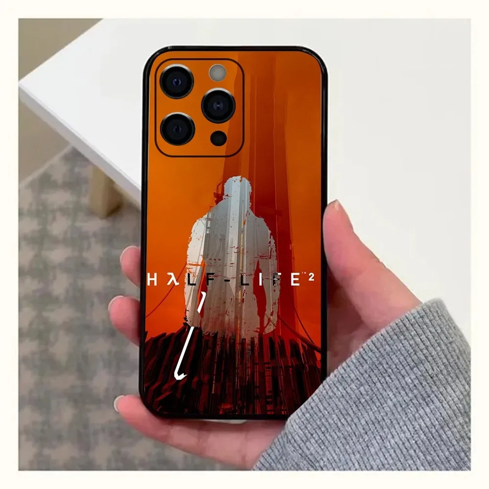 H-Half Life-e 2 Game Phone Case For Apple iPhone 15,14,13,12,11,Pro,X,XS,Max,XR,Plus,Mini Soft Black Cover