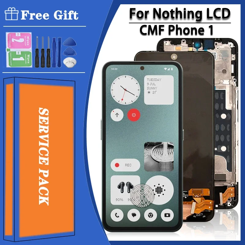 6.67“AMOLED 120Hz For Nothing CMF Phone 1 LCD Display Touch Screen Digitizer Assembly Replacement Repair Parts