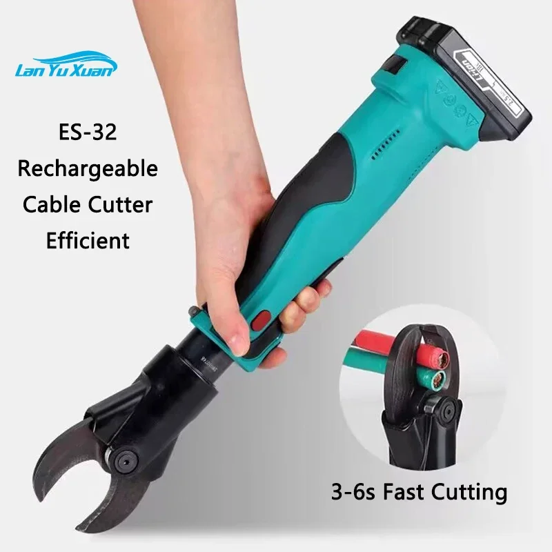 Portable Small Rechargeable Electric Hydraulic Cable Cutter ES-32 Efficient Fast Cutting 30MM Copper Aluminum Armored Cable