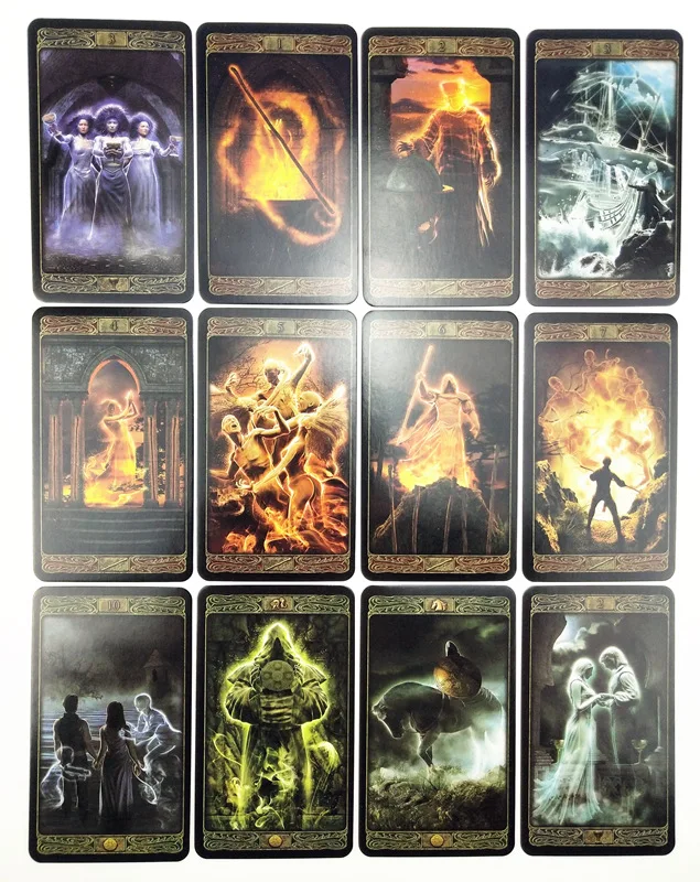 بطاقات Ghost Tarot A 78 Deck English Visions Divination Edition Deck Borad Playing Games