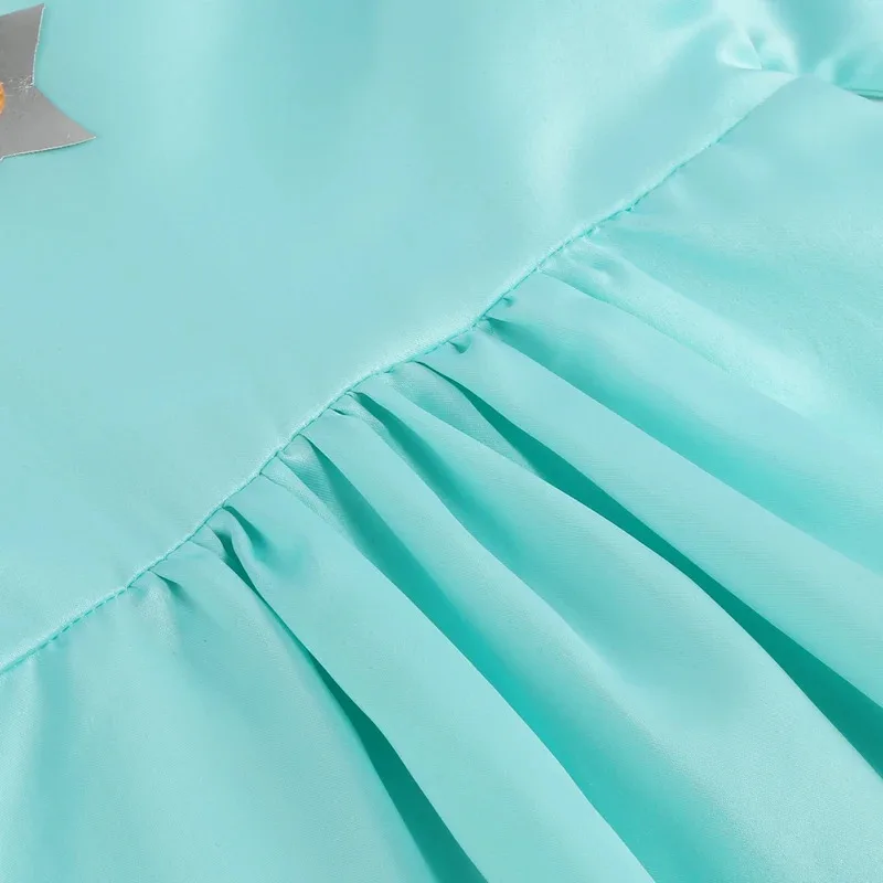 فستان الأميرة روزالينا جالاكسي مع ضوء متوهج للفتيات لعبة لعب الأدوار زي الأميرة للهالوين روزالينا للأطفال مصباح ليد 10T