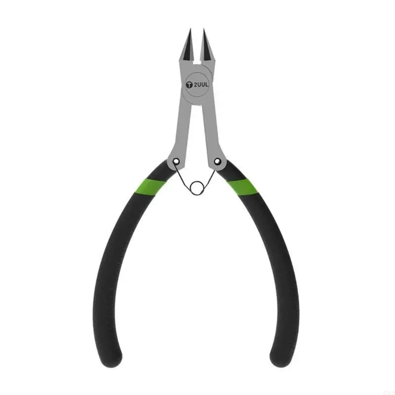 E7CD Wire Flush Cutters Side Cutting Pliers with Spring Wire Snips for Jewelry Making