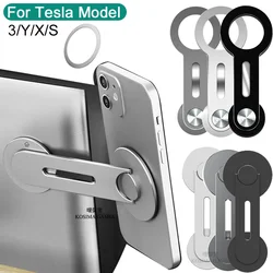 For Tesla Model 3/Y/X/S Magnetic Car Phone Holder for Magsafe IPhone 14 13 12 Metal Expansion Bracket Laptop Screen Side Mount