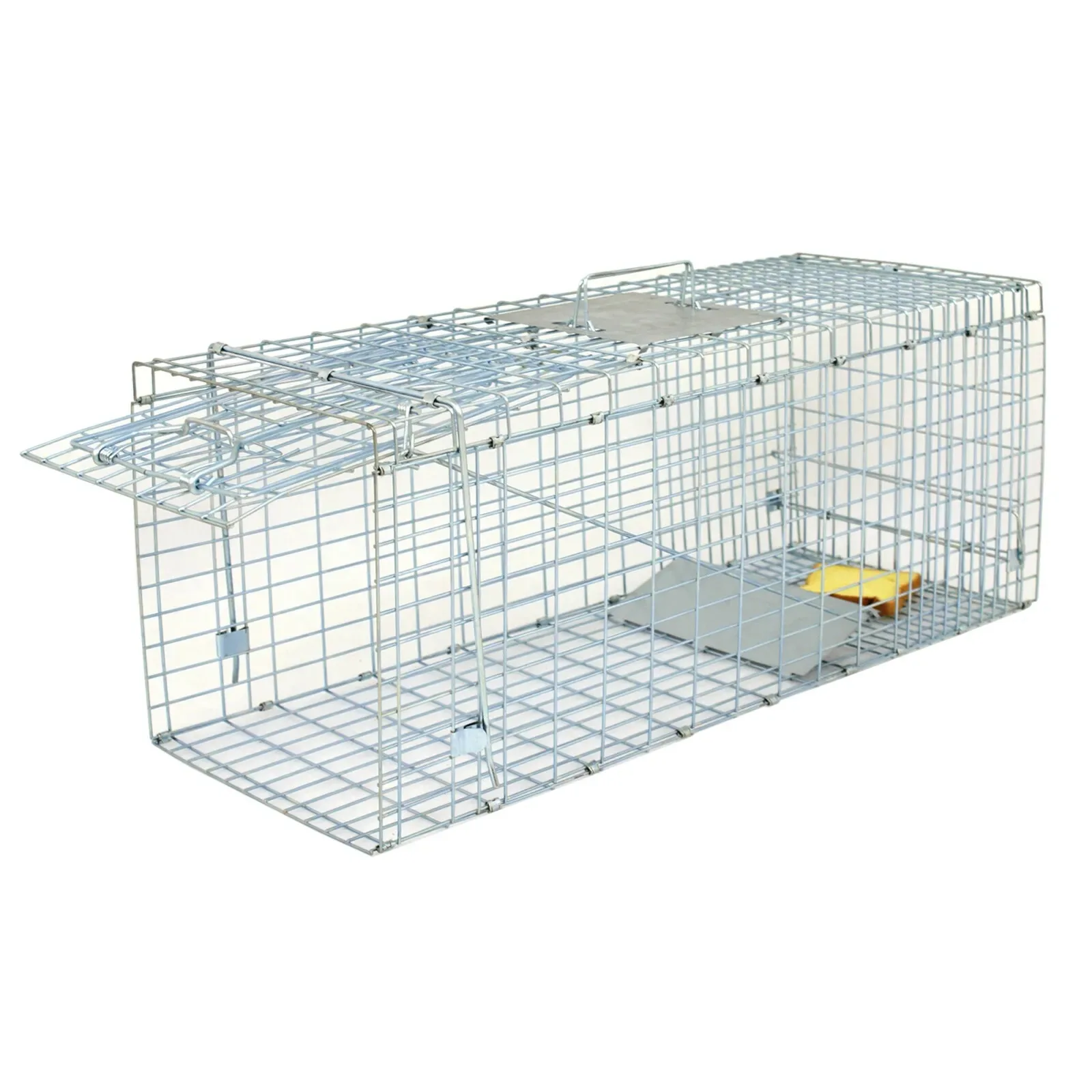 Imagem -06 - Animal Trap Steel Cage para Coelhos Humane Roedor Cage Raccoon Pet Items Hamster Brinquedos us Live 32 x 12.5 x 12