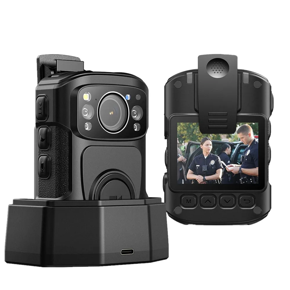 

BOBLOV B4K5 128G 4K Body Camera IP68 GPS Body Worn Camera Police Camera 11Hrs Video Record Night Vision Body Cam Charging Dock