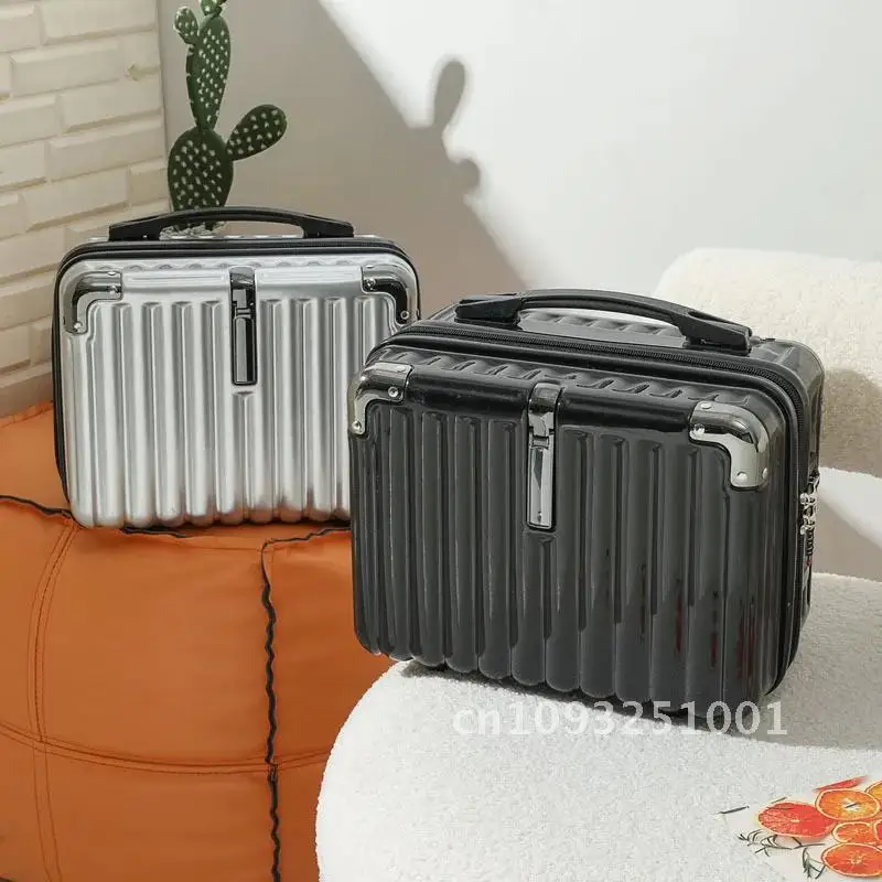 14 Inch Handheld Zipper Luggage Mini Waterproof Travel Suitcases Luggage Suitcase Portable Kids New Boxes Makeup Luggage Storage