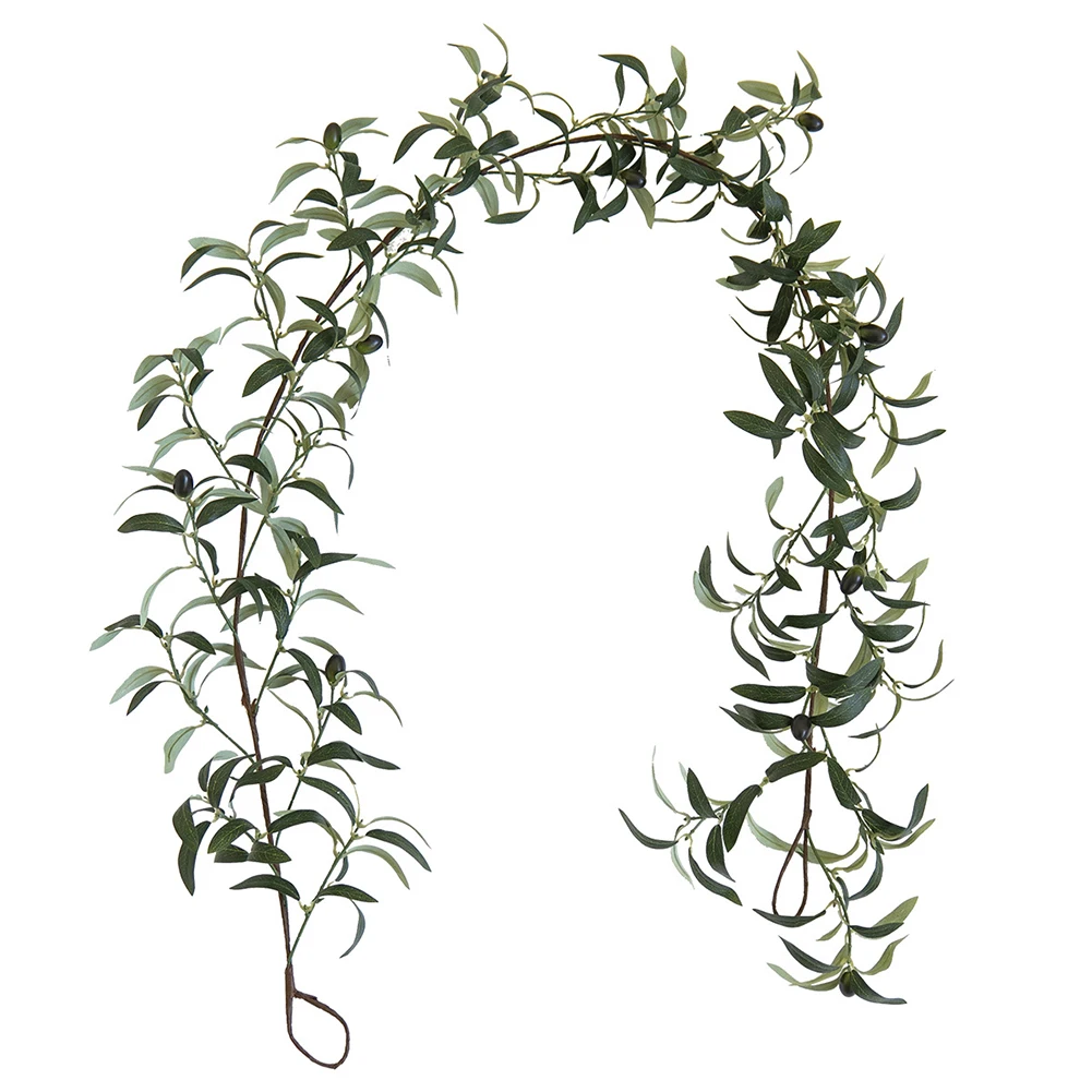 

Искусственная лоза с оливковыми листьями длиной 170 см с имитацией плодов – украсьте свой дом и оформите мероприятия без необходимости ухода
