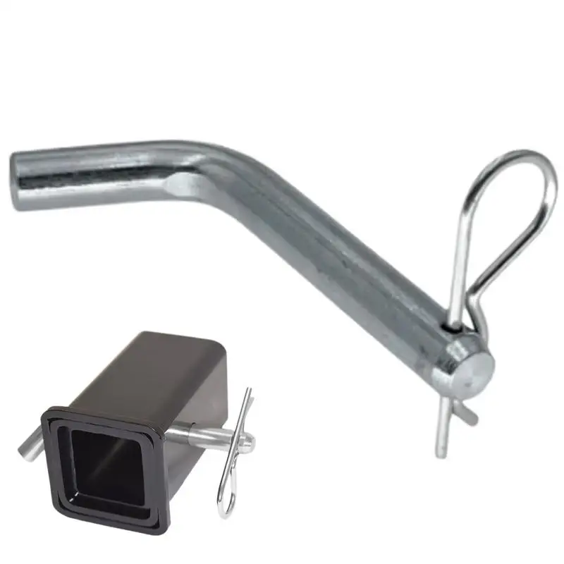 

5/8 Hitch Pin Portable 5/8-Inch Diameter Zinc Pins R Type Latch Lock High Strength Towing Hitch Clips Reusable Hitch Hook For