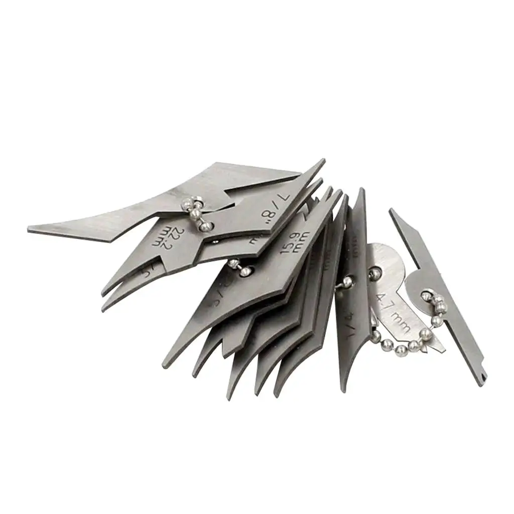 11pcs Professional Fillet Welding Inspection Ulnar Leg Length and Thickness Checking