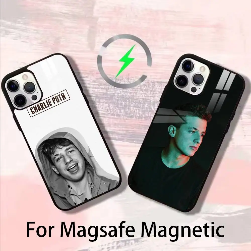 

Singer C-Charlie P-Puth Phone Case For iPhone 17,16,15,14,13,12,Plus,Pro,Max for Magsafe Magnetic Wireless Charging
