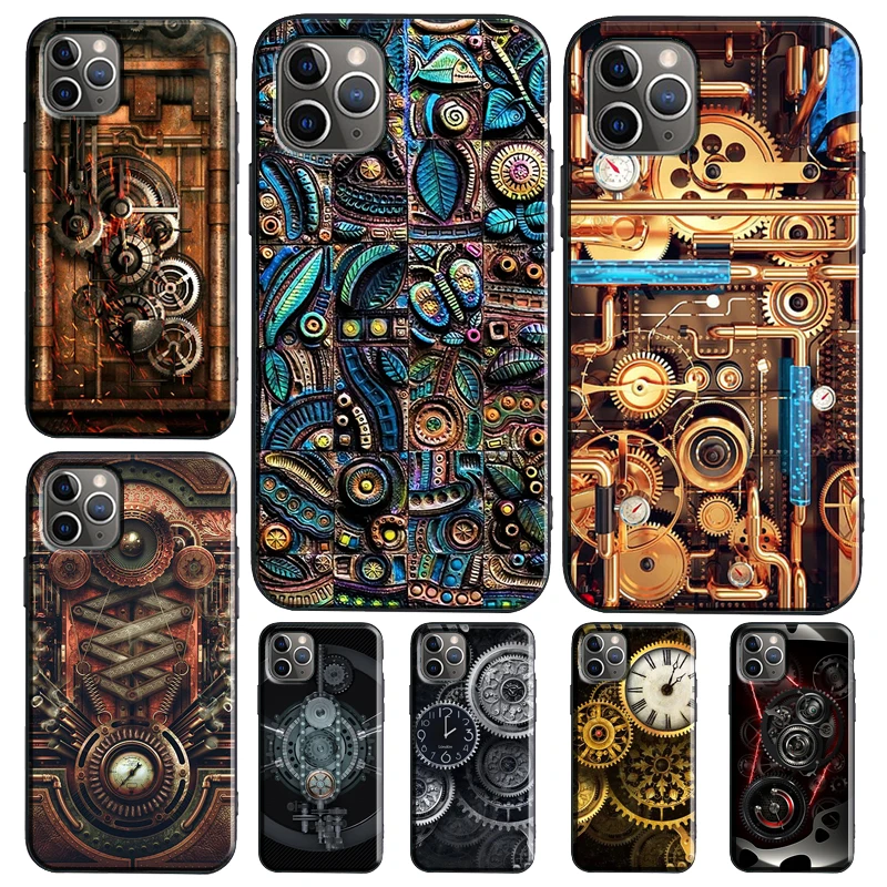Steampunk Style Gears Levers Engine Funda For Samsung Galaxy S26 S25 S24 S22 S23 Ultra Plus S20 S21 FE S9 S10 S25 FE Phone Case