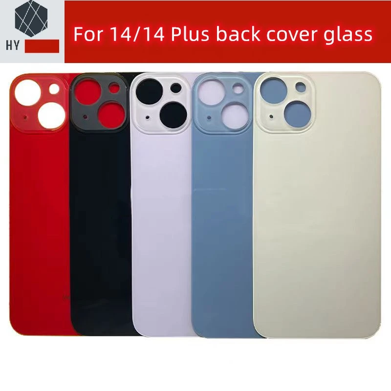 10PCS (Big Holes No Remove Camera) Back Cover Rear Door Glass For iPhone 11 Pro 8 Plus X XS XR Max 12 Mini SE 13Pro 14 14Plus