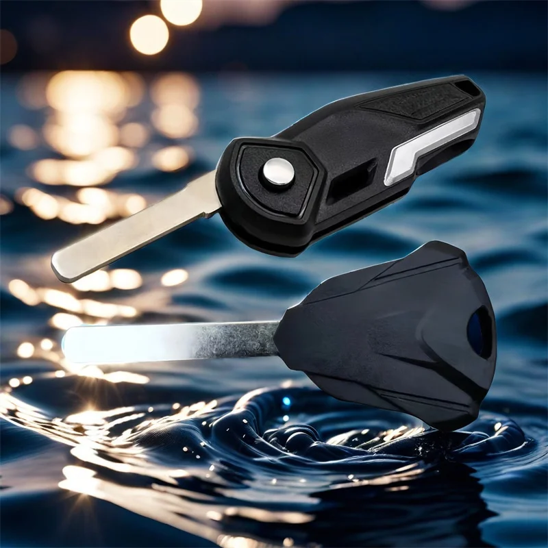 For LONCIN VOGE 500R 500 R 300 300R 300RR RR 300AC AC Motorcycle Key Embryo Uncut Modification Black Shell Blanks Cutter Cover