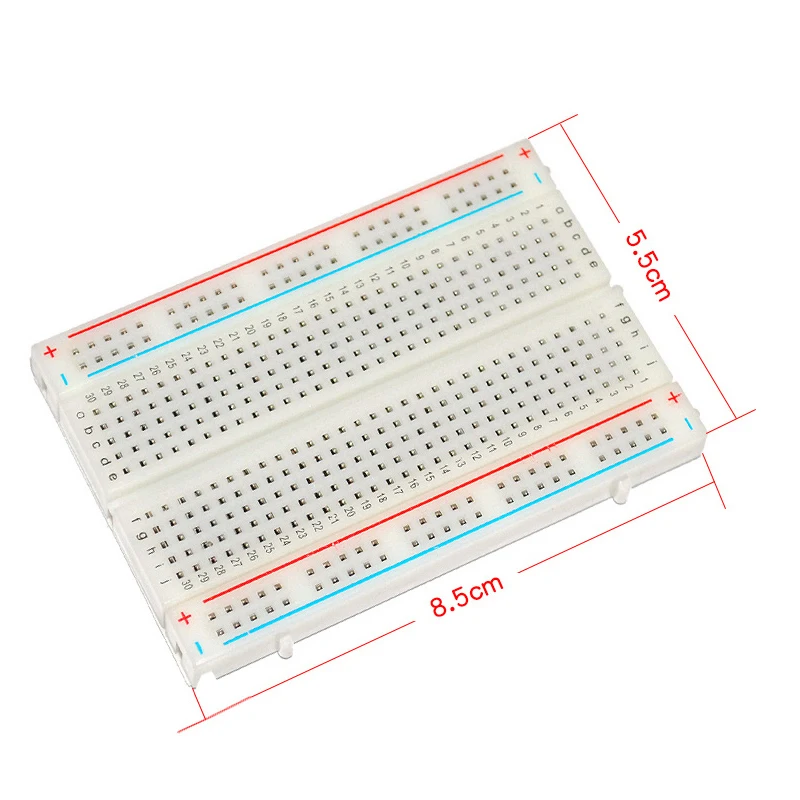 1 Pcs New 400 Tie Points Solderless PCB Breadboard Mini Universal Test Protoboard DIY Bread Board for Bus Test Circuit Board