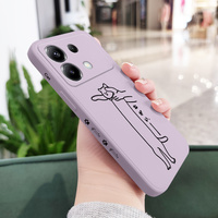 Long Horned Cat Phone Case For Xiaomi Poco X7 X6 F6 M6 M5 M5S F5 X5 F4 X4 M4 F3 M3 X3 Pro 4G 5G GT Silicone Cover
