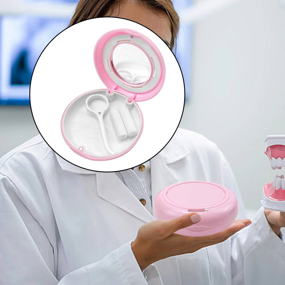 Denture Storage Box Retainer Box Fake Teeth Denture Storage Case Container Orthodontic Protective Case Organizer Oral Hygiene