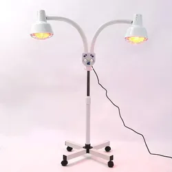 Dual-head dual-control electric heat baking lamp beauty salon special baking lamp floor type infrared baking lamps
