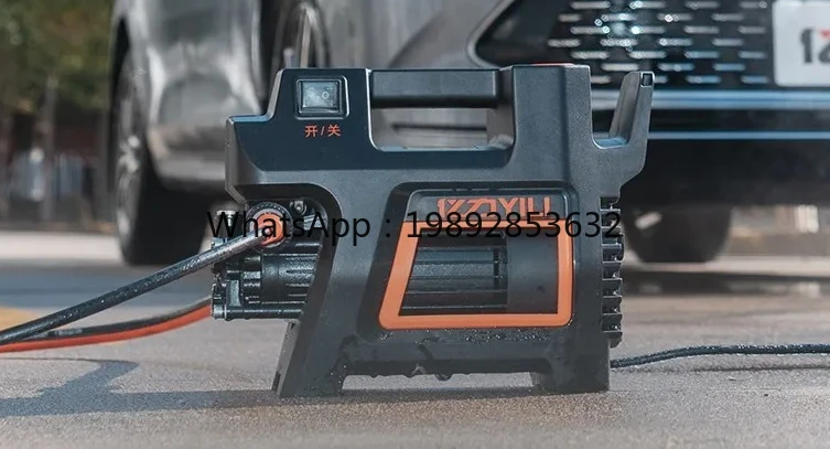 

household high-power portable artifact 220V high-pressure water gun grabs powerful brush car cleaning
